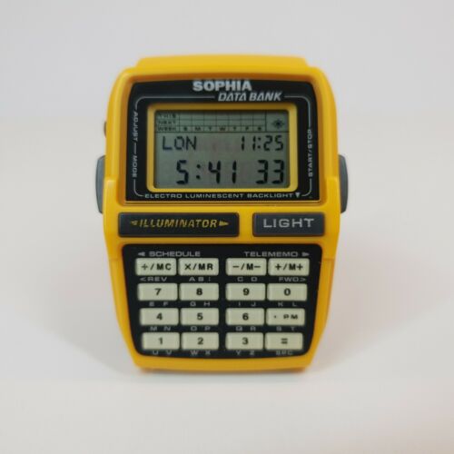 THE RAREST CASIO DBC-63 SOPHIA CALCULATOR WATCH MODULE 1276 KOREA