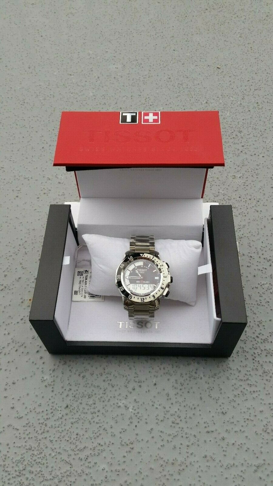 Brand New Tissot T Touch Sea Touch Men s Diving Watch Black Dial