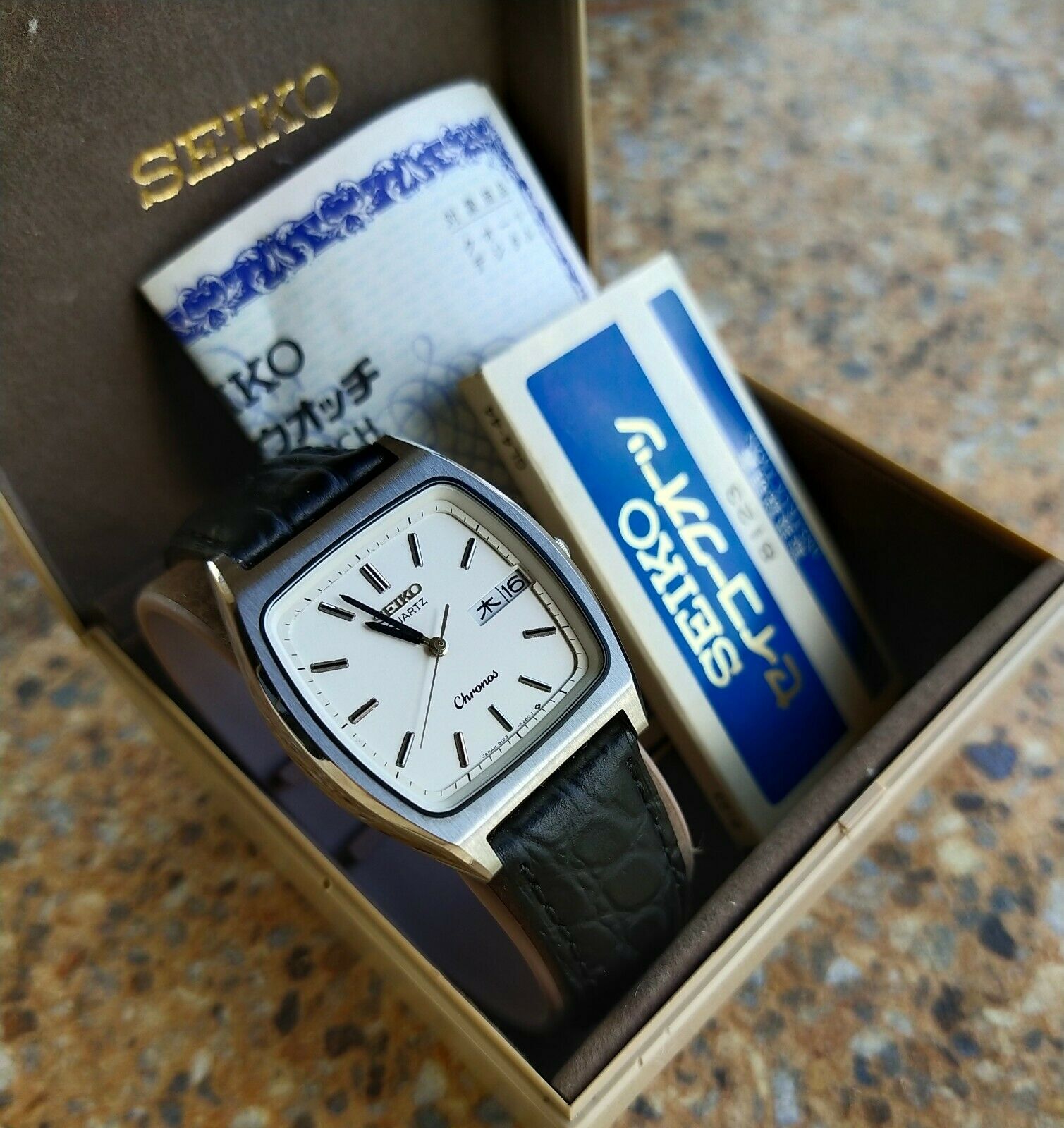 Seiko Chronos Quartz JDM 8123 5240 JDM December 1985 Kanji