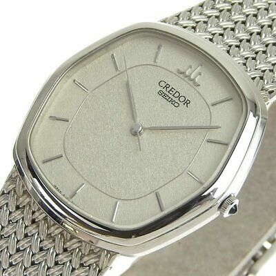 Auth Genuine SEIKO Seiko Credor Men Quartz Wrist Watch 8J81-5030