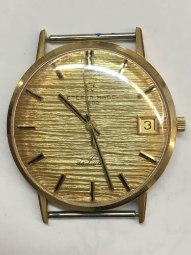 eterna matic 3000 deluxe gold watch