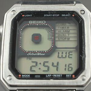 Exc+++++ ] SEIKO G757-5010 Silver Wave Vintage Quartz James Bond