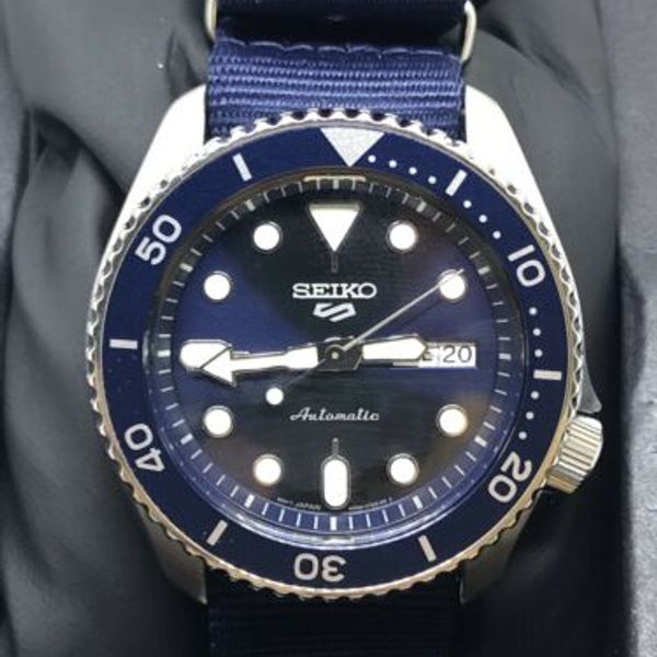 Seiko Men's Blue Nylon NATO Strap Dive Watch - SRPD87 MSRP: $295 #AA73 ...