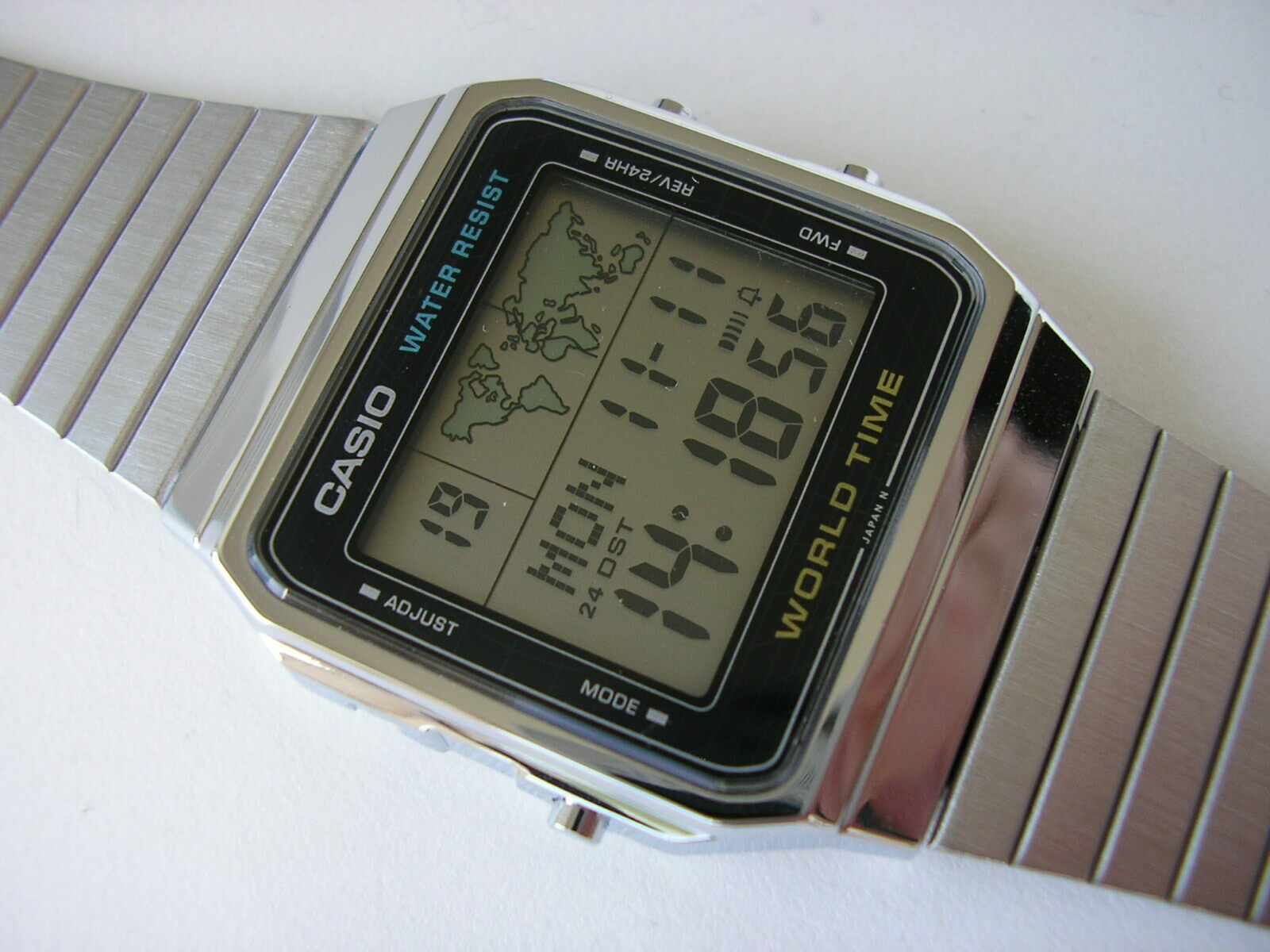 casio vintage world time watch