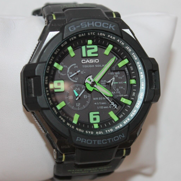 Casio G-Shock G-1400 Green Dial Watch 5245 G1400 1A Gravity Defier |  WatchCharts Marketplace