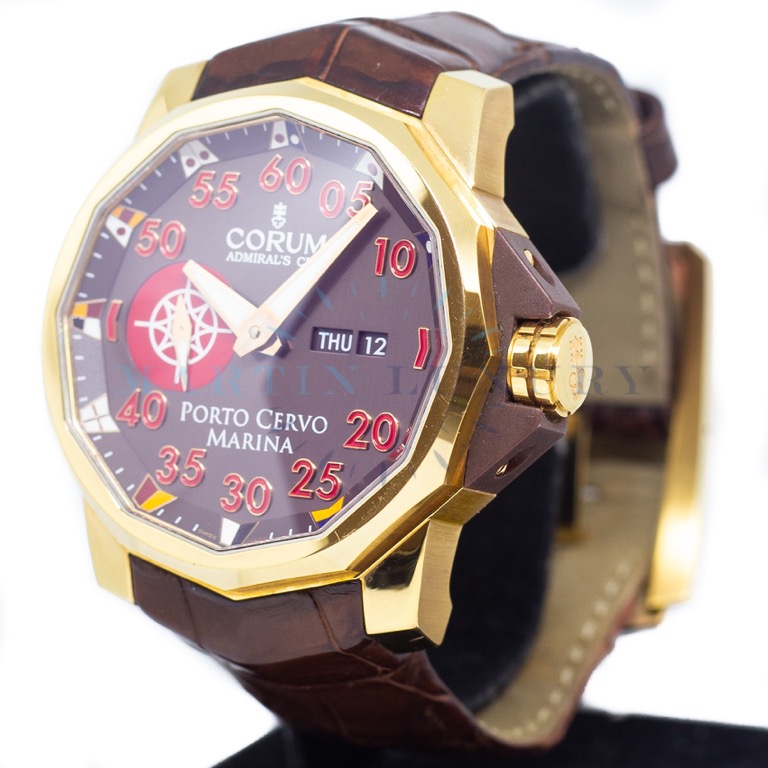 Preowned Corum Admirals Cup Porto Cervo Marina in 18k Rose Gold