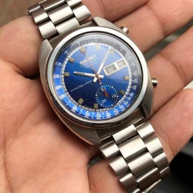 SEIKO 6139-6010 “BRUCE LEE” 1969 BLUE WATER 70M PROOF DIAL AUTO CHRONO DAY  DATE IN GOOD ORDER – RARE & COLLECTIBLE – L@@K! | WatchCharts