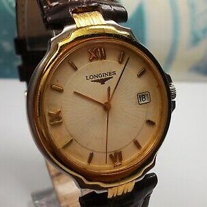 LONGINES FLAGSHIP EFC DATE QUARTZ MEN'S WATCH, L5.646.3