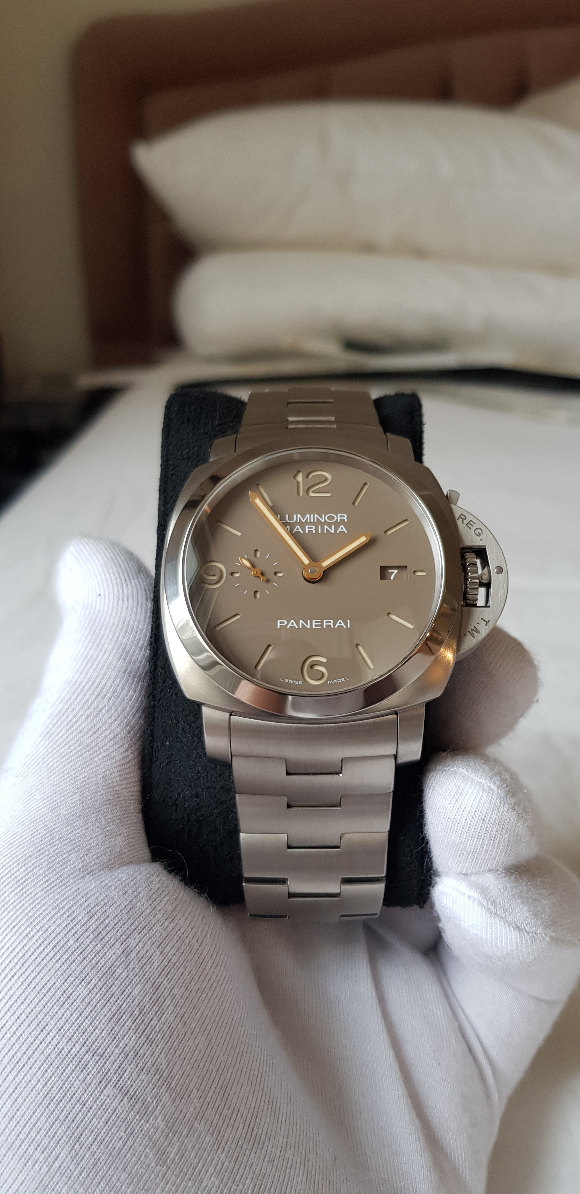 Officine Panerai Luminor 1950 Titanium Middle East Edition PAM00734 New Unworn and under warranty. 100 pieces worldwide WatchCharts Marketplace