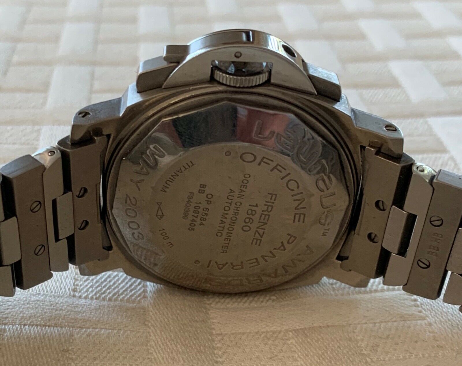 Panerai PAM 168 Luminor Chrono Regatta Titanium Steel 40mm