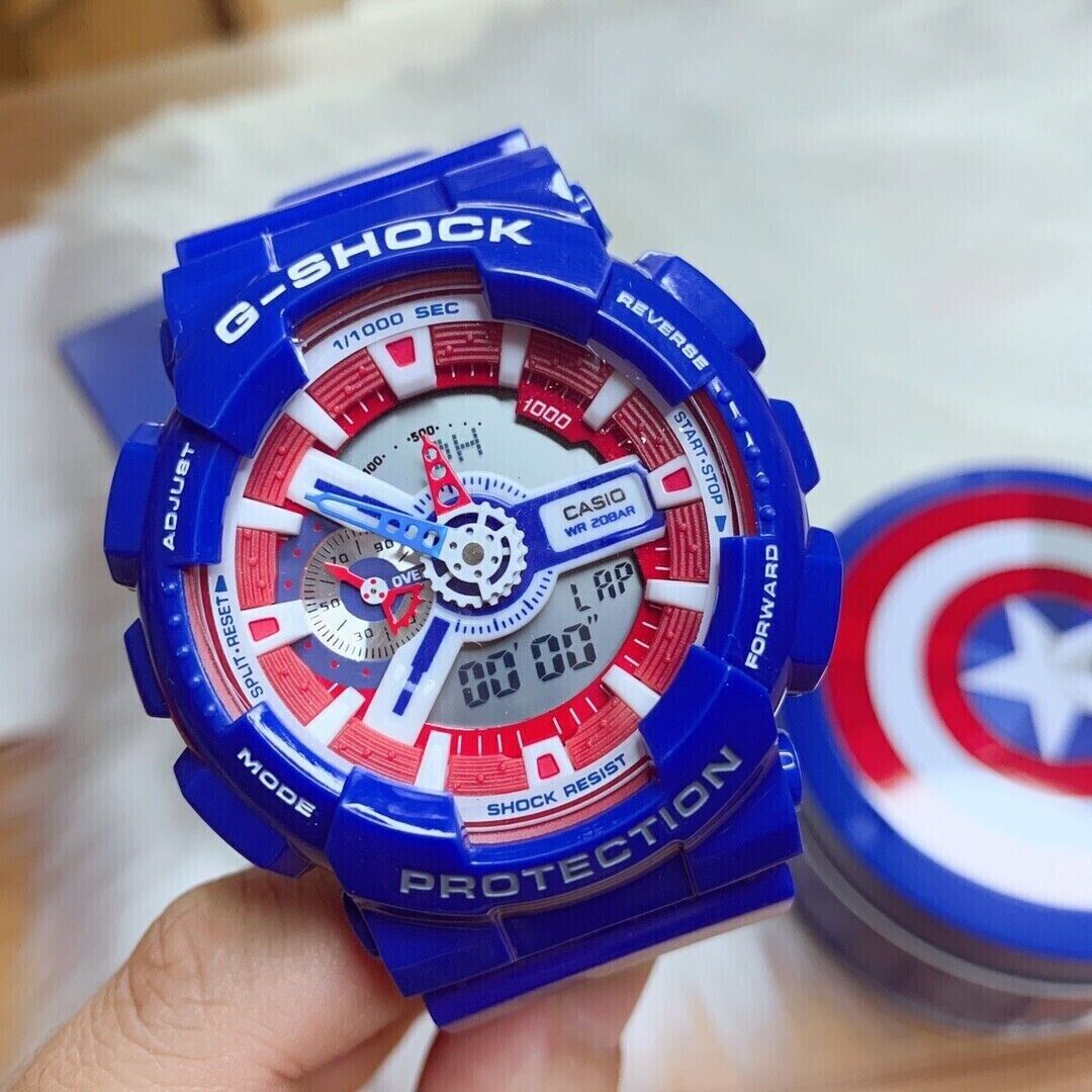 Hot selling Casio GA 110 G Shock Captain America Marvel Limited Edition series WatchCharts Marketplace