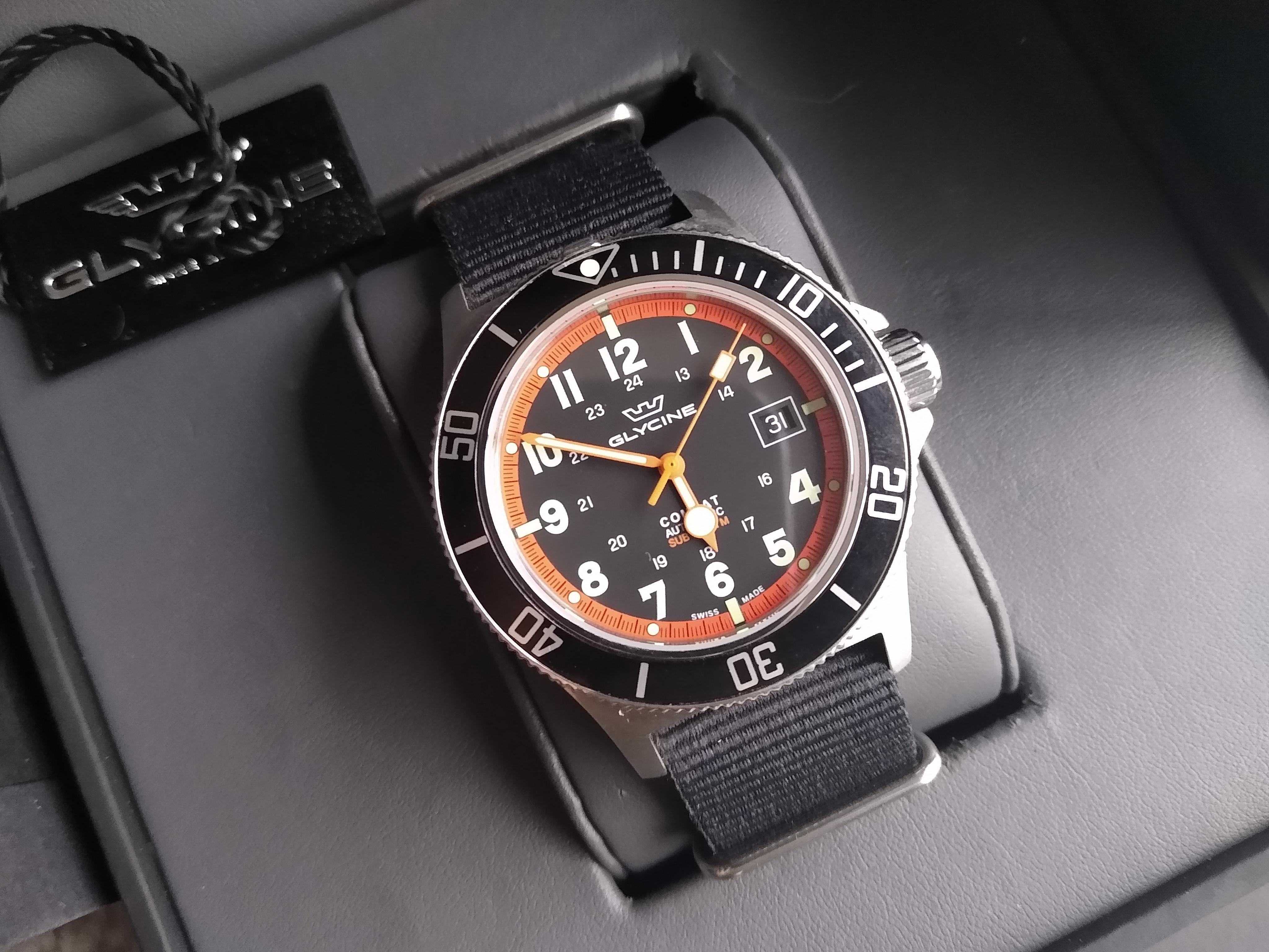 WTS Glycine Combat Sub 42mm Automatic GL0249 285 Shipped CONUS