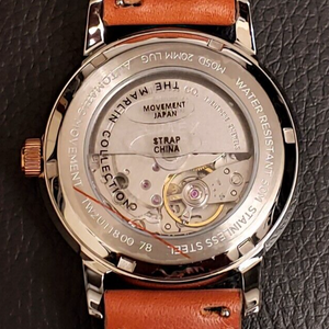 Timex TW2U11800ZV Marlin Automatic Brown Leather Strap Day Date