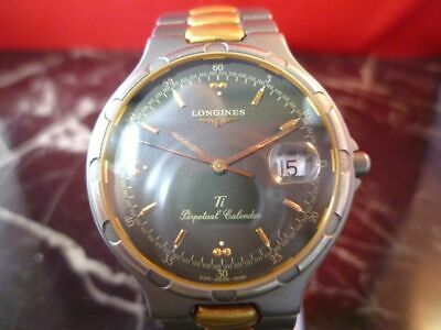 LONGINES L234.2 CONQUEST Ti PERPETUAL CALENDAR GOLD GRAY VINTAGE