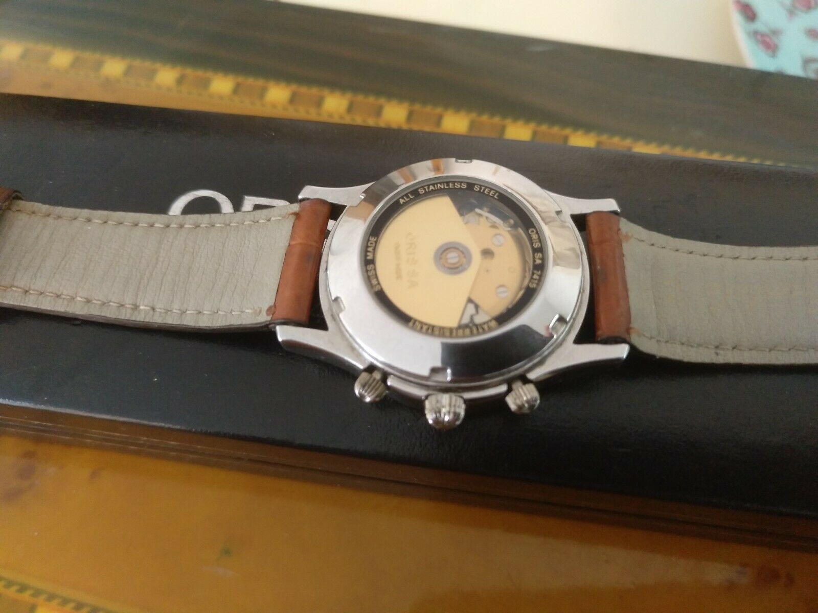 Vintage ORIS Automatic Chronograph SA 7415 Swiss Made Stainless