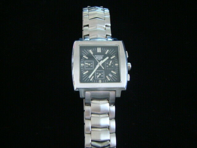 Tag Heuer Monaco CW2113 HF7209 Rare Chronograph Watch Stainless Steel ...