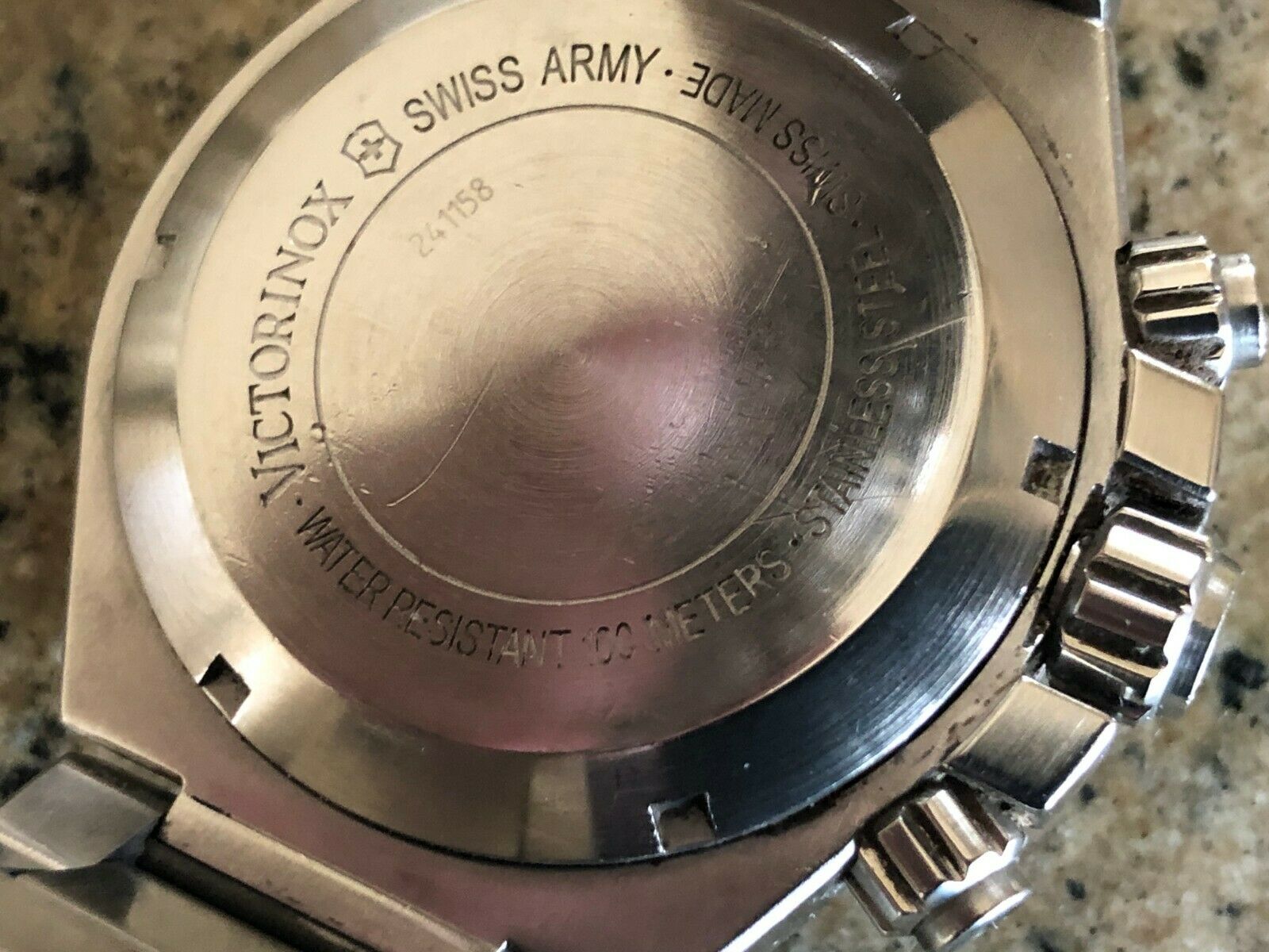 ムク　SAR Victorinox Swiss Army Convoy (241158) Stainless Steel Chronograph