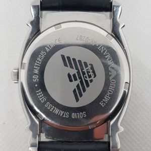 EMPORIO ARMANI AR-0287【GW期間限定5/6迄】 Emporio Armani AR-0287 Mens Watch S/Steel Quartz New Battery