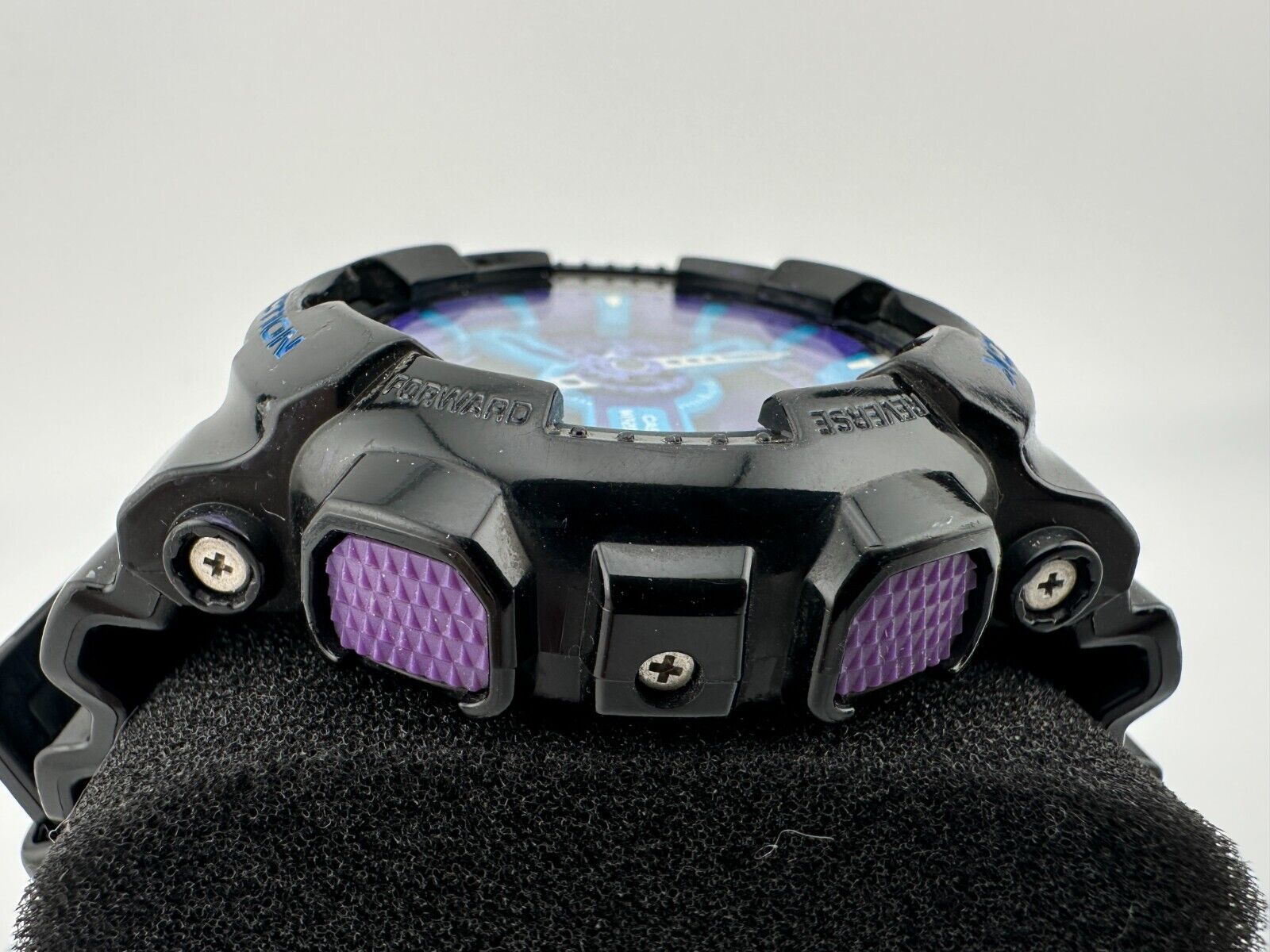 Casio G Shock GA-110HC-1A Hyper Color Blue and Purple Dial Black 