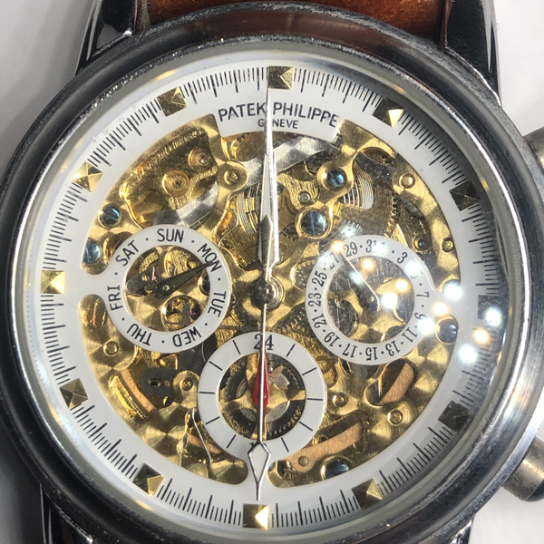 Vintage Patek Philippe Watch REF 39701W Movement Gold Inside Style ...