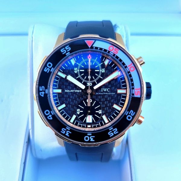 IWC Aquatimer Rose Gold Chronograph Automatic on Rubber Strap 44mm Ref ...