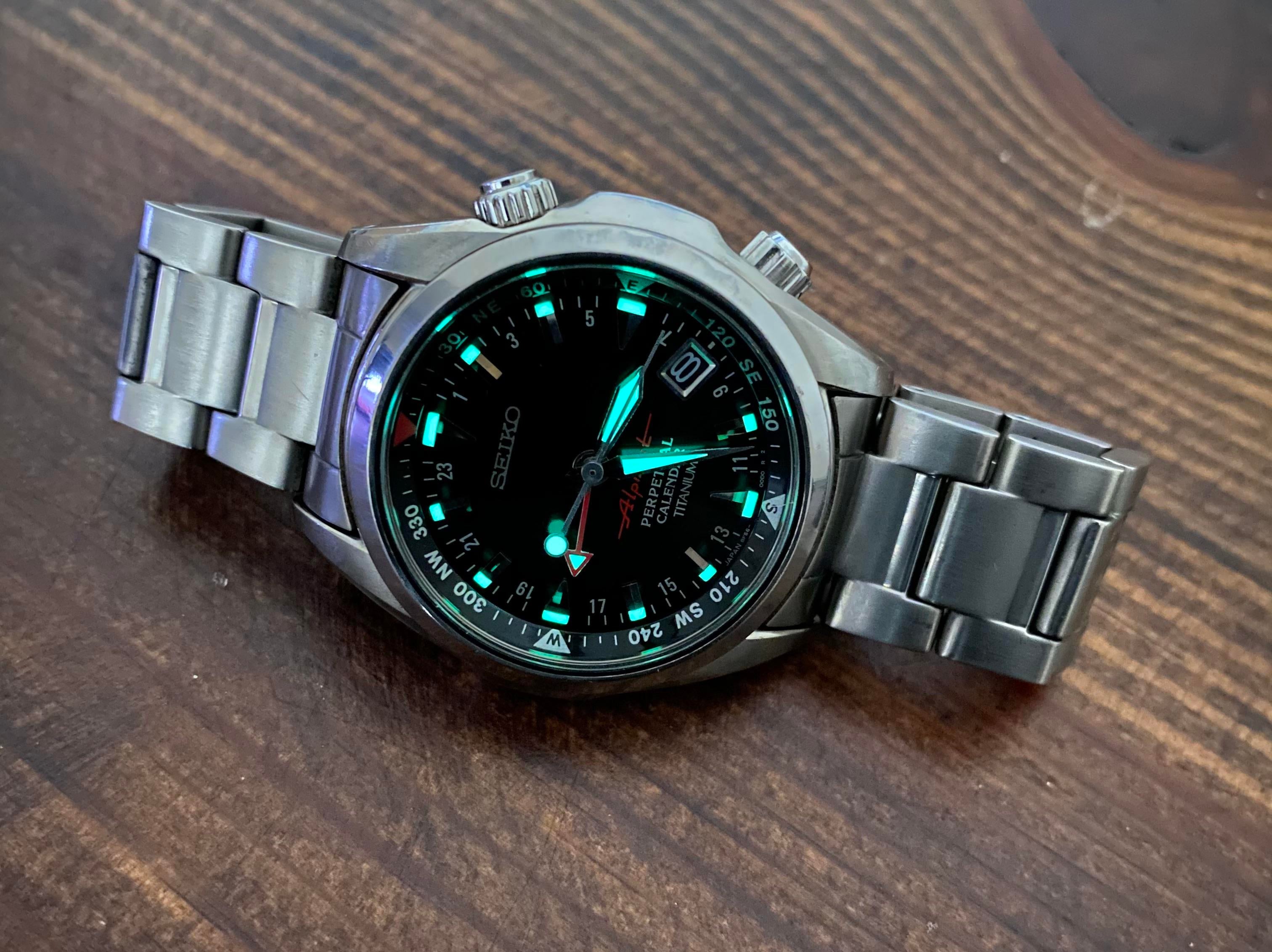 WTS] SEIKO Alpinist SBCJ019 - Titanium - 8f56 - Perpetual Calendar