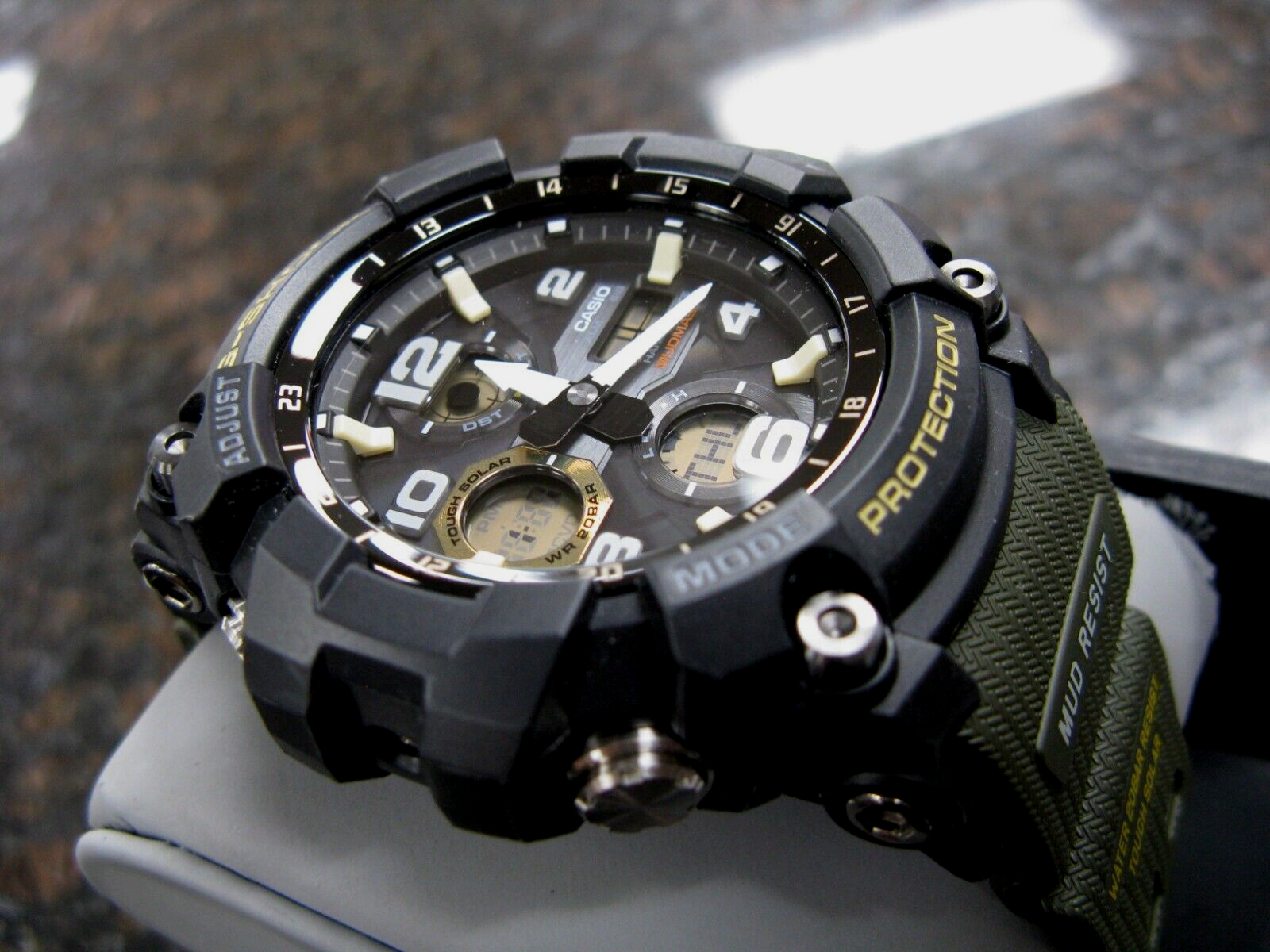 CASIO G SHOCK GSG 100 1A3 MENS MASTER OF G SOLAR DIGITAL ANLOG