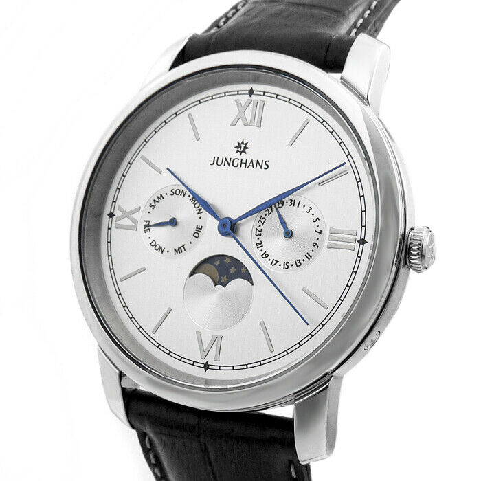 JUNGHANS GERMANY MONDPHASE KALENDARIUM SAPPHIRE LUXUS PHASE DE