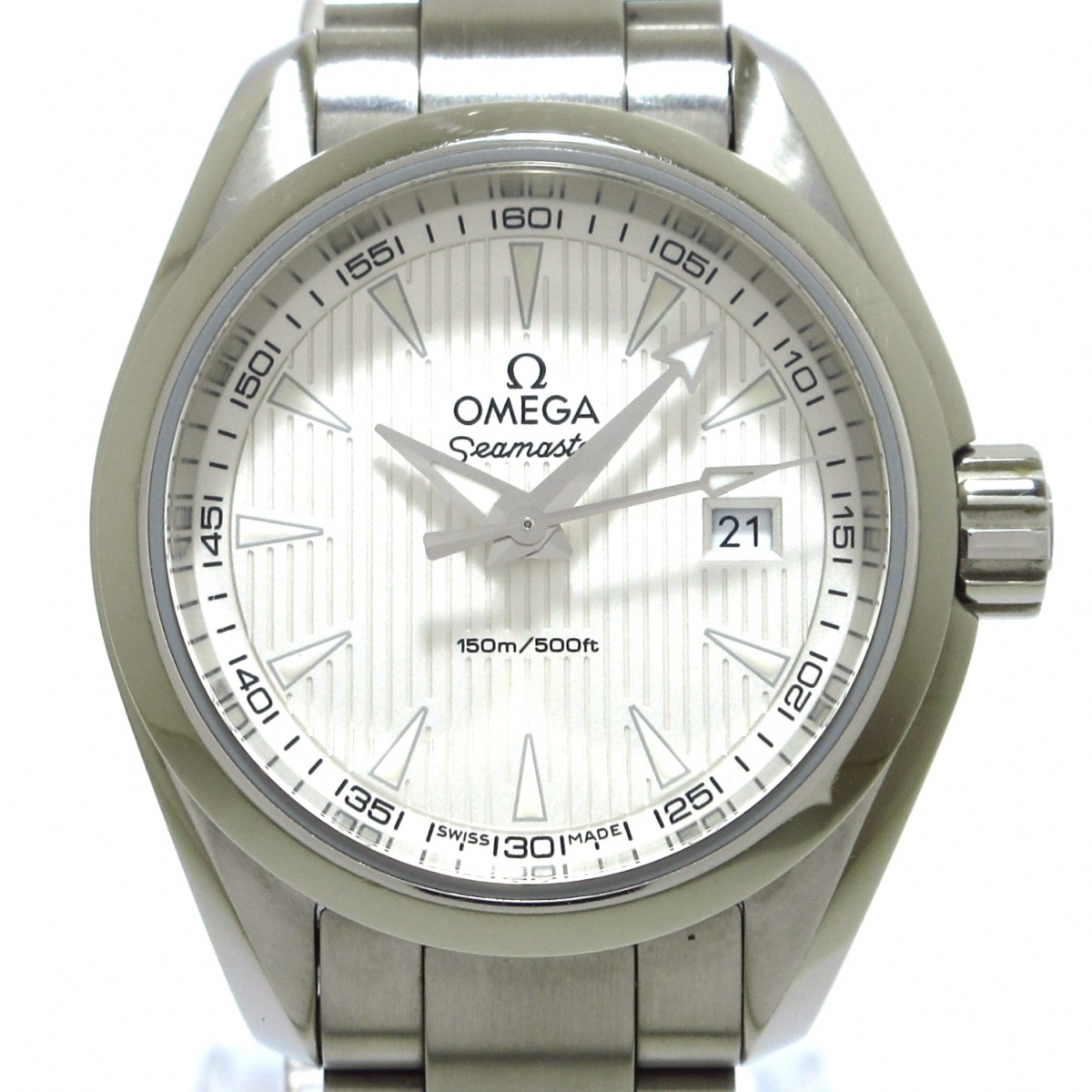 New Used OMEGA Seamaster Aqua Terra Watch White WatchCharts