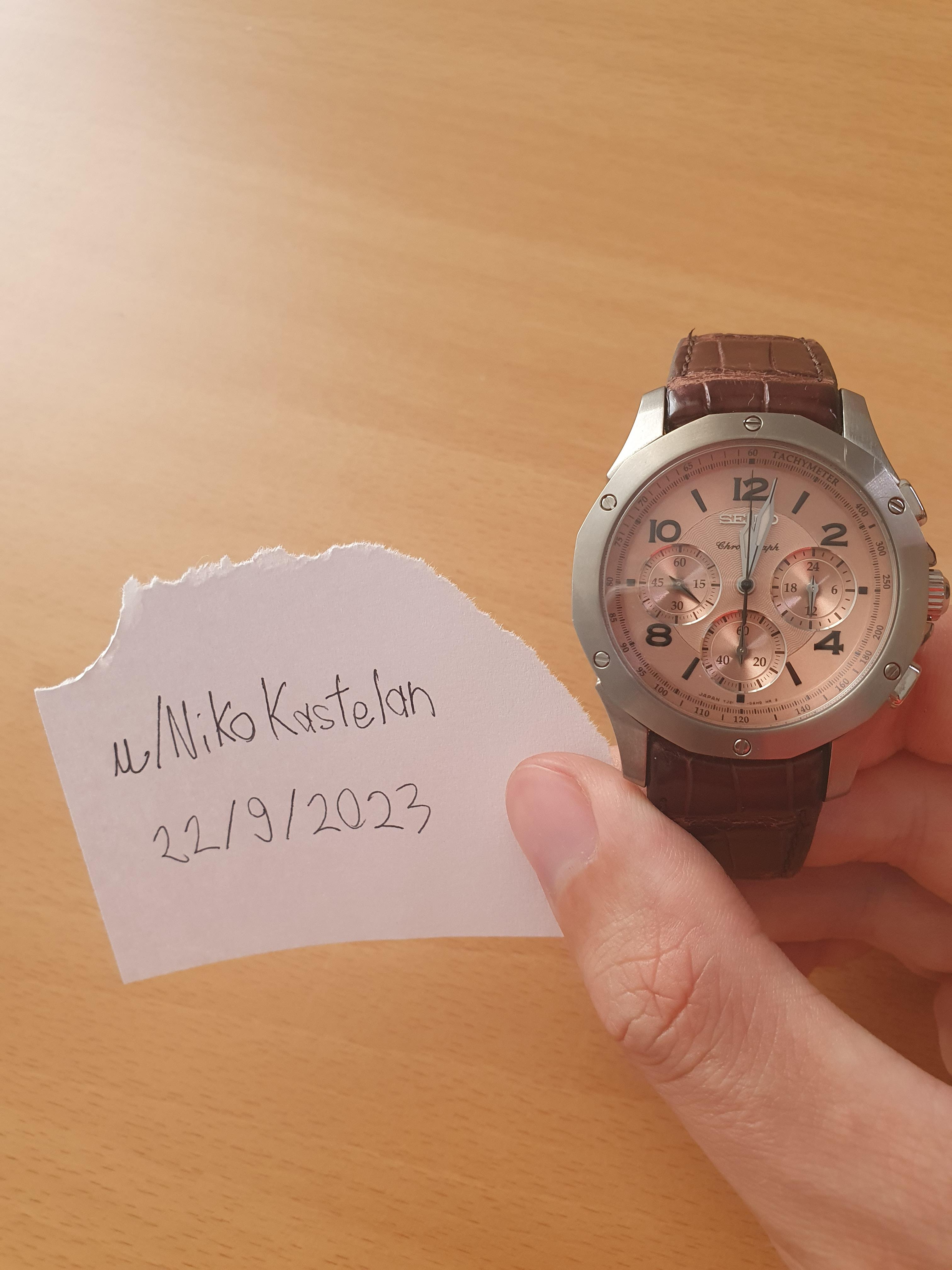 WTS] EXTREMELY RARE Seiko SAGJ017 Salmon guilloche dial +-20s/y