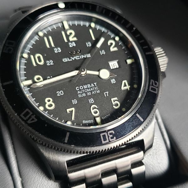 [WTS] Glycine Combat Sub 46mm BLACK ???? with bracelet and box ...