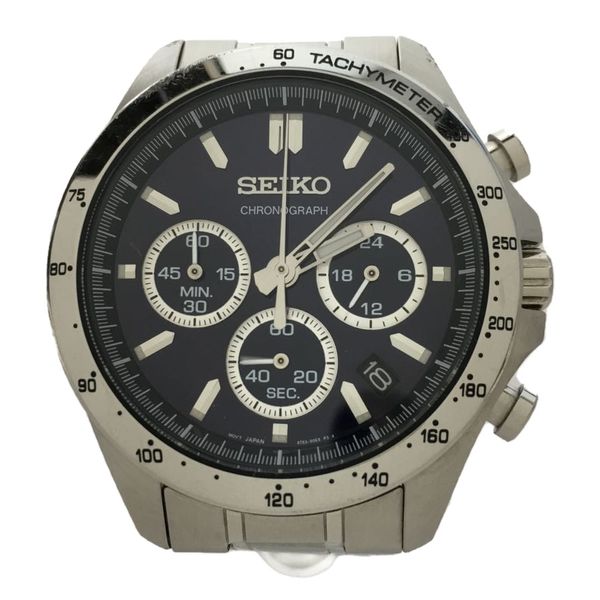 [Used] Seiko Spirit Chronograph/Quartz Watch/8T63-00D0/Analog/Stainless ...