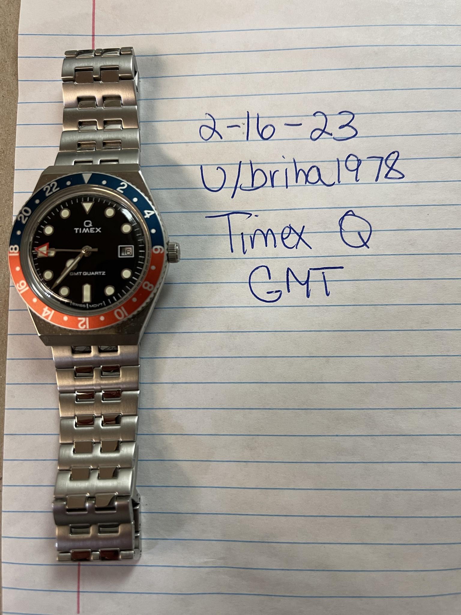 WTS TIMEX Q GMT Pepsi WatchCharts Marketplace