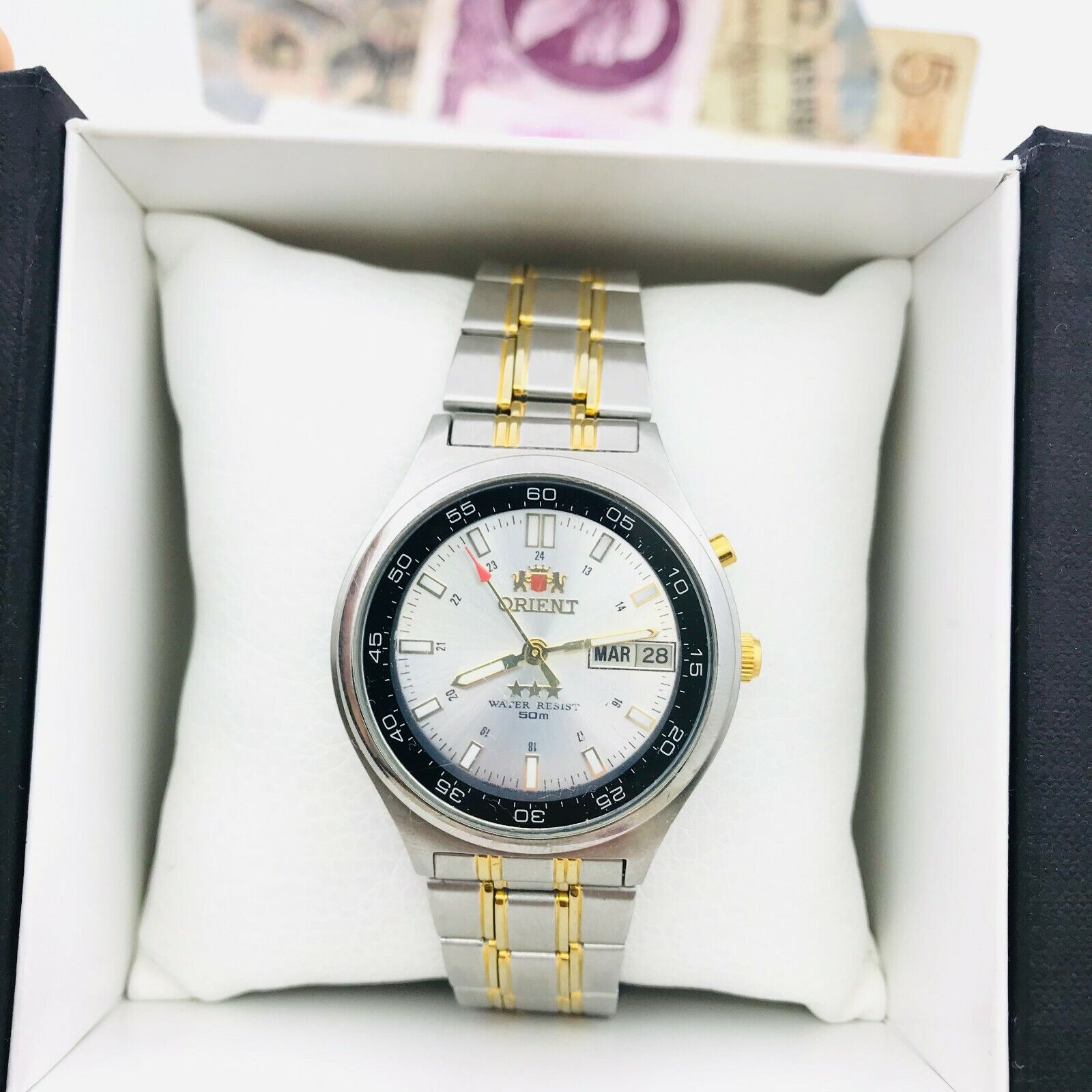 Wrist watch Orient Automatic Calendar Crystal ⭐️ Japan CN