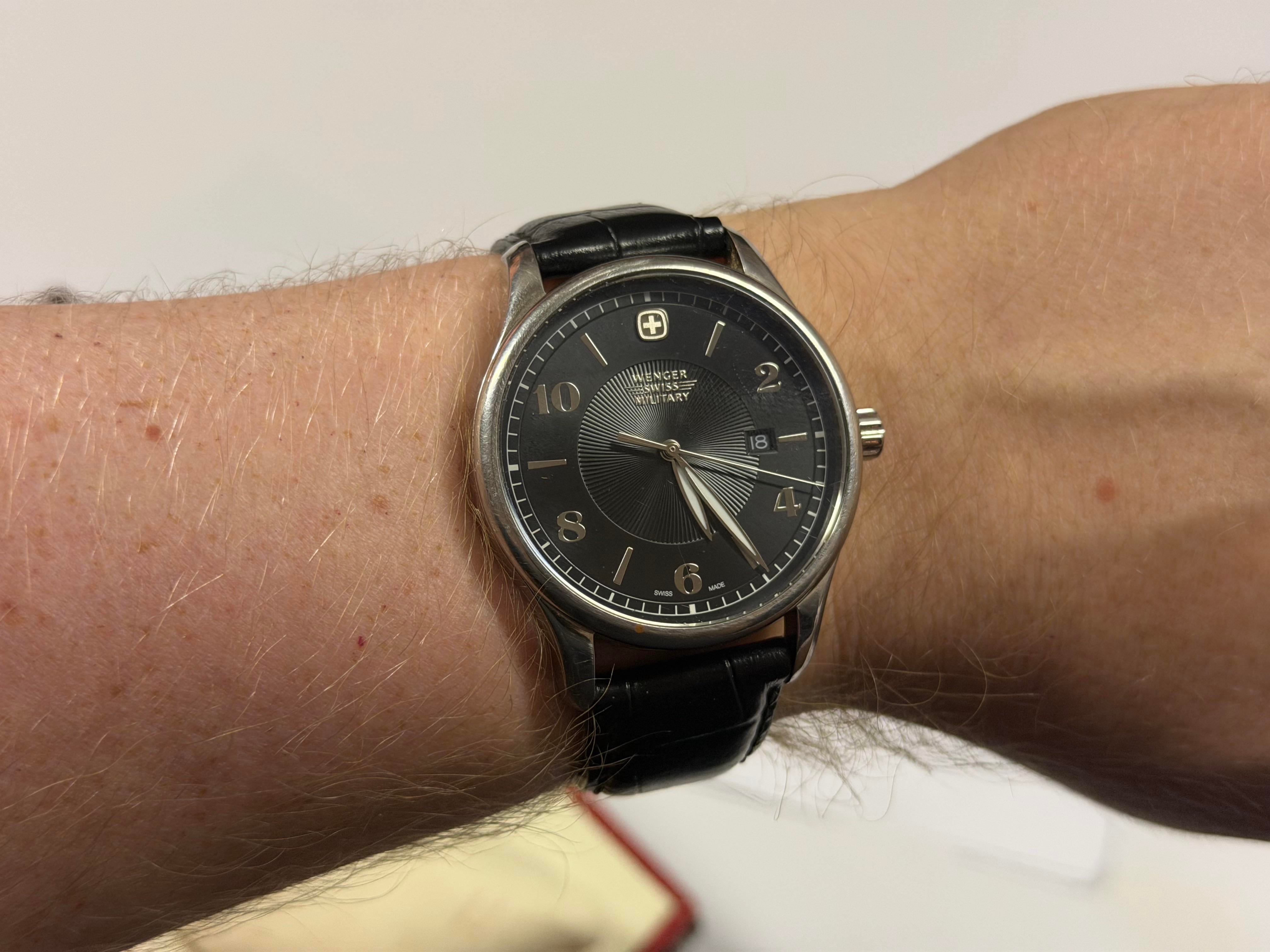 Wenger 077-158△WENGER/ WENGER 77003 クロノグラフ/USED AGChrono 