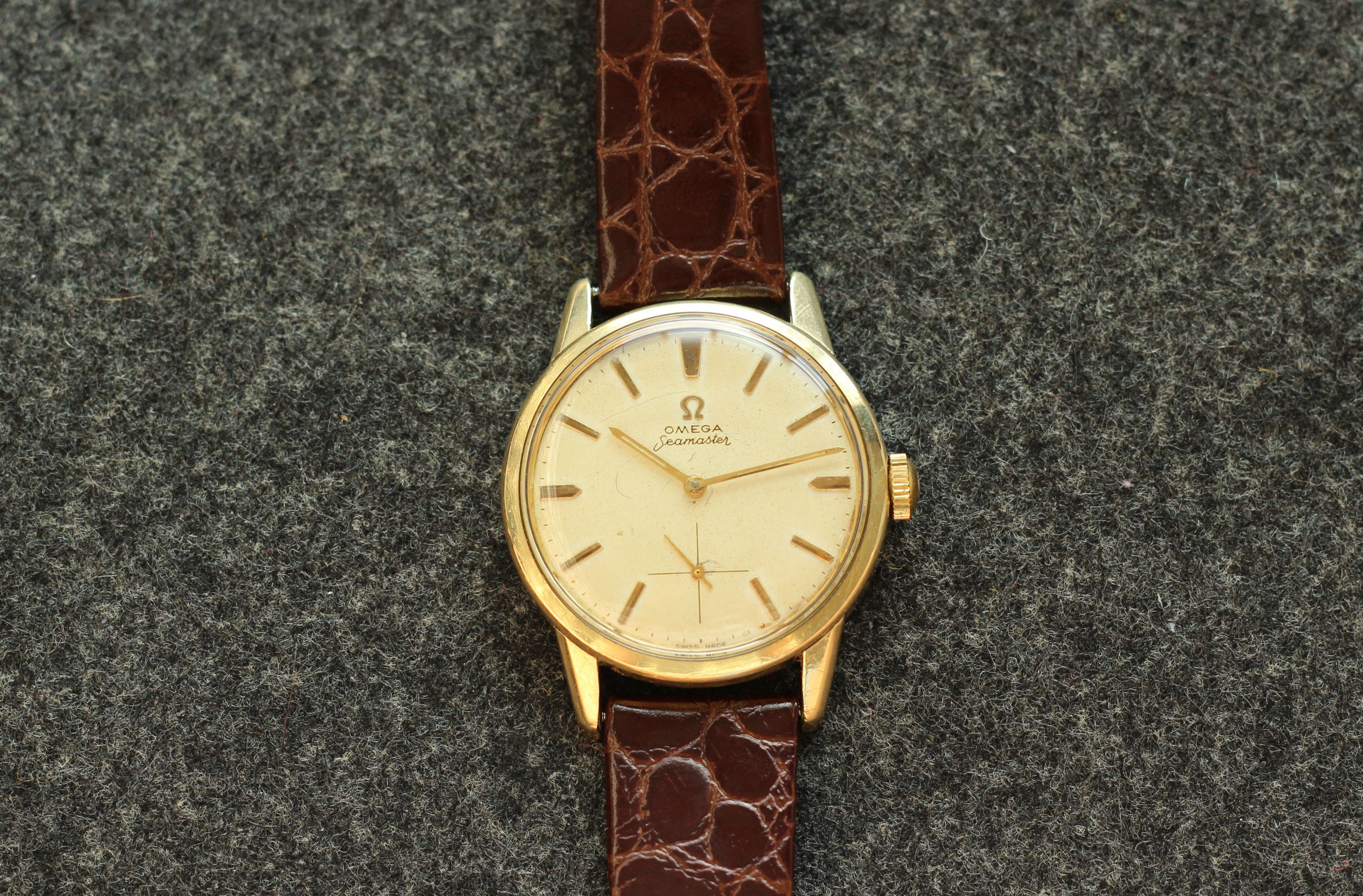 Omega seamaster gold discount 1960