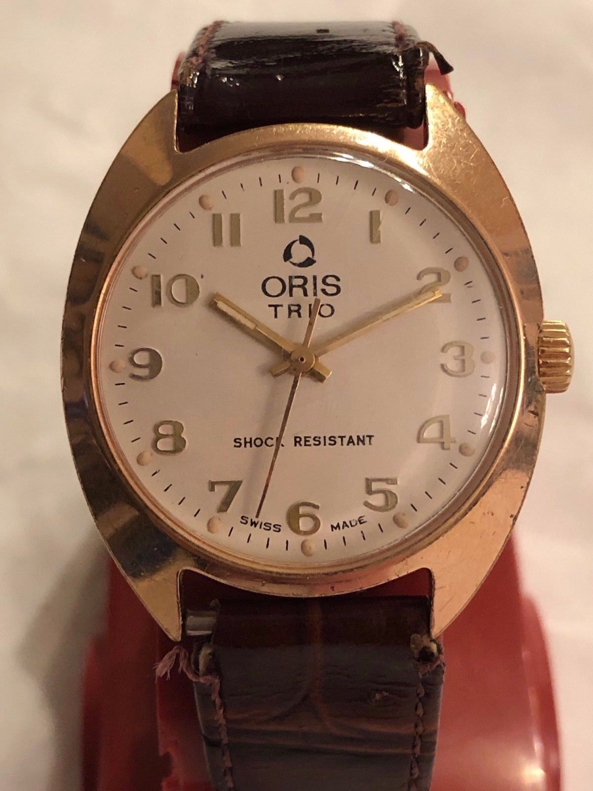 Oris Trio watch in Gold Plated Case. WatchCharts