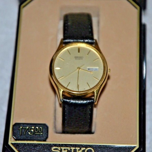 Vintage Men's Watch Seiko 5Y23 8039 Quartz Day Date Silver Tone Needs ...