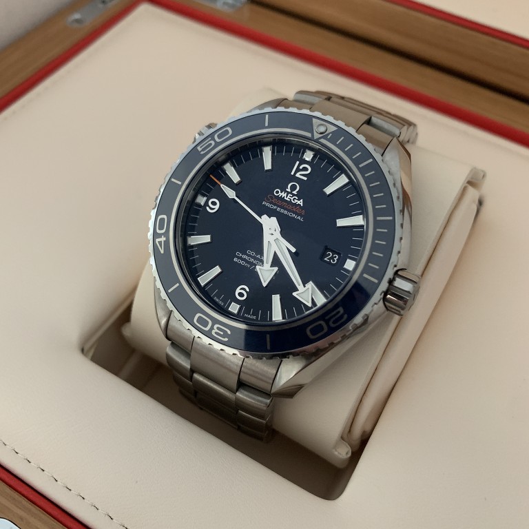 OMEGA Planet Ocean 8500 Titanium Blue Dial 45.5mm Ref