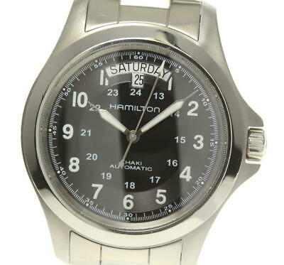 HAMILTON Khaki King H644550 Day-date Black Dial Automatic Men's