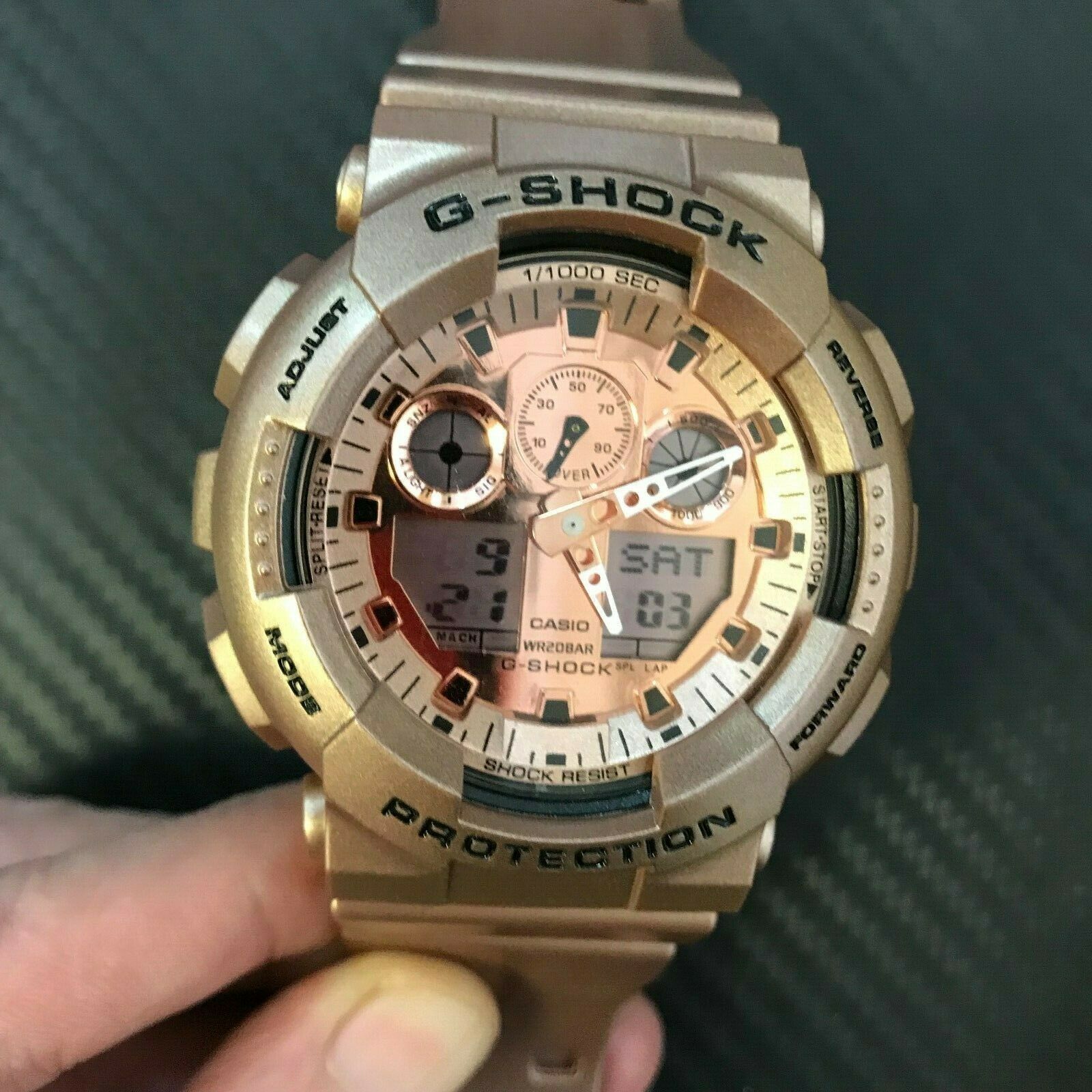 Casio GA100GD-9A G-Shock Gold Dial Gold Resin Quartz Men's