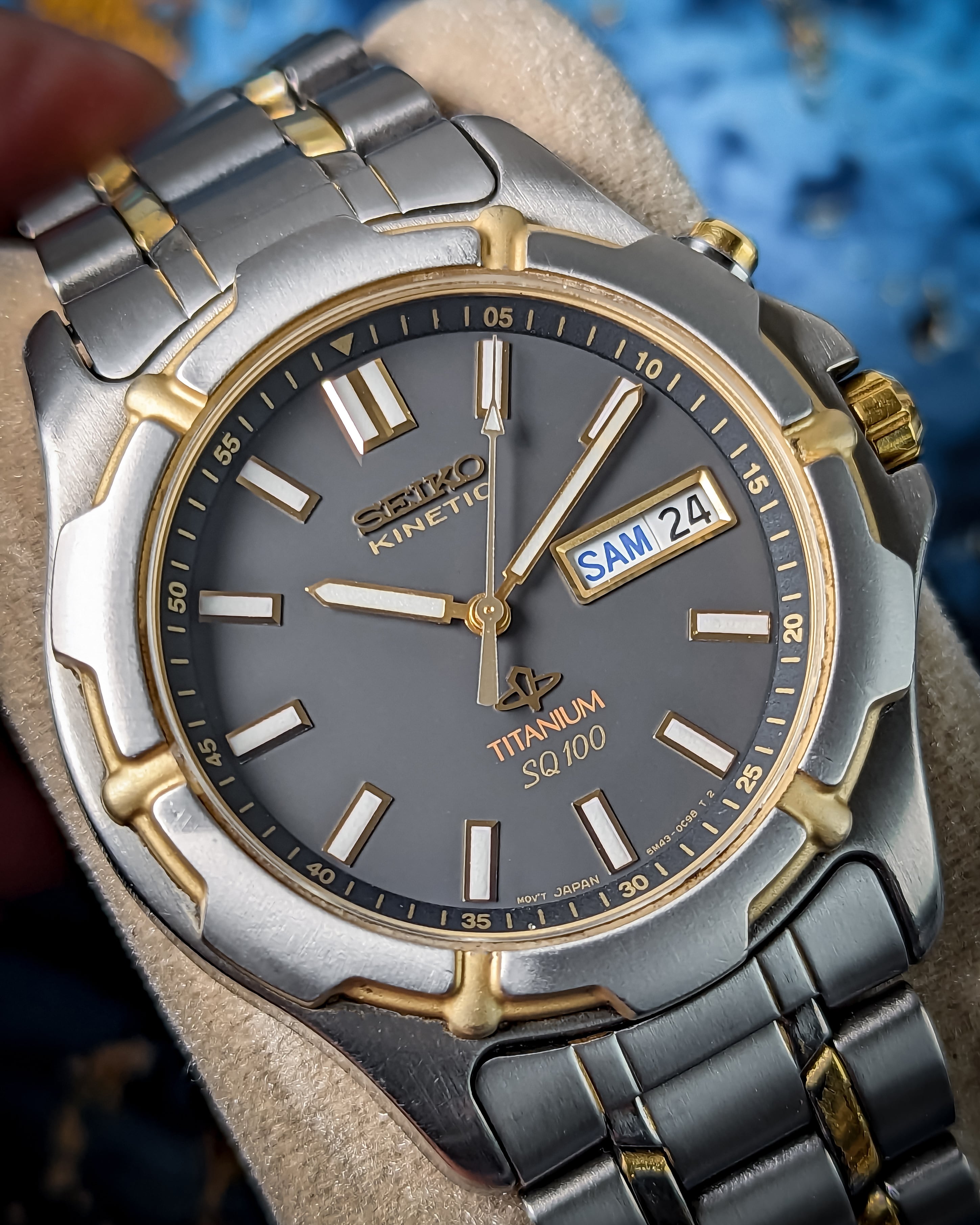 Seiko kinetic titanium sq 100 sale