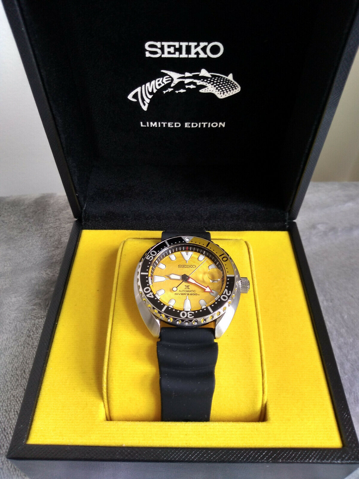 Seiko Prospex Zimbe #10 Yellow Mini Turtle Limited Edition of 999