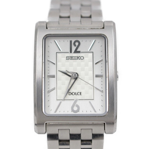 Used] [Battery replaced] Seiko Dolce Square Quartz Men's Watch