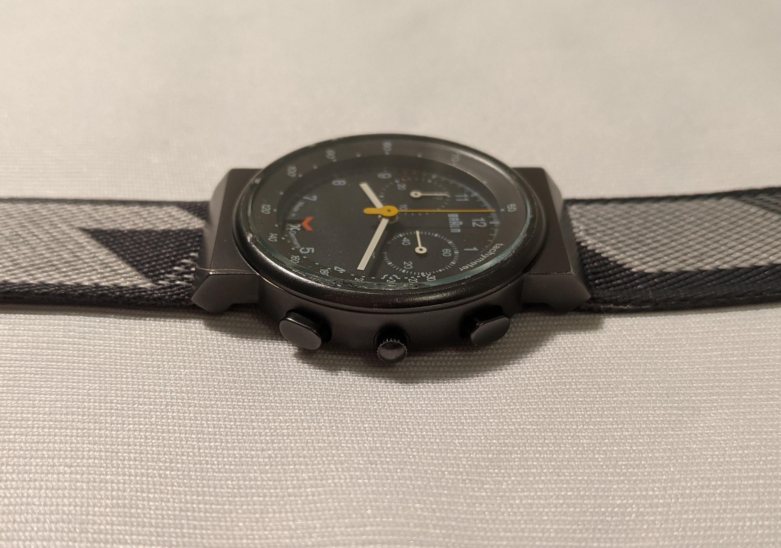 WTS] Braun AW60 (3806) All Black Rare and Vintage Chronograph