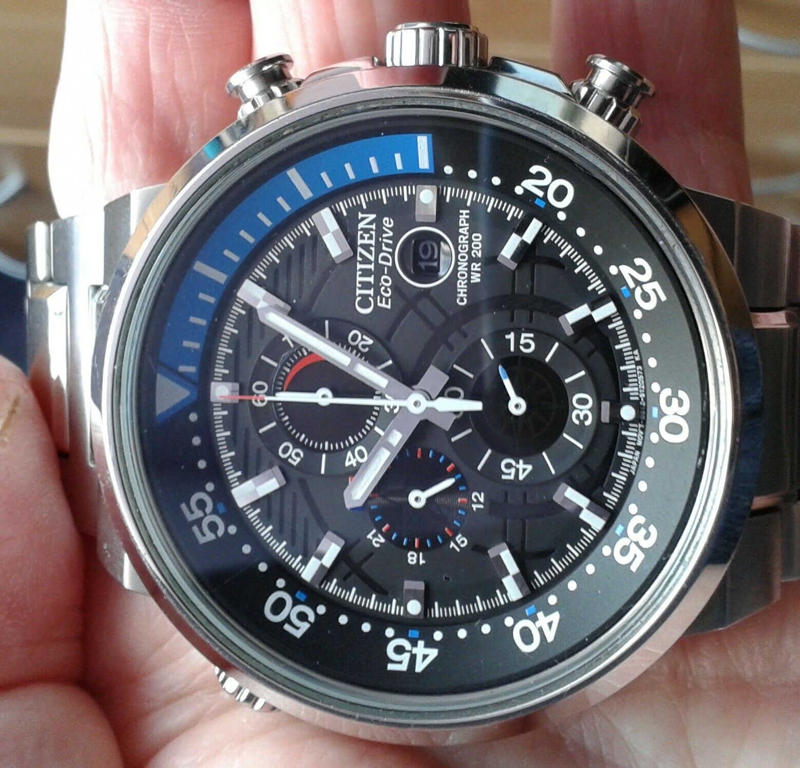 GENTS CITIZEN Eco Drive CHRONOGRAPH WR 200 MOVT B612 8120573 KA