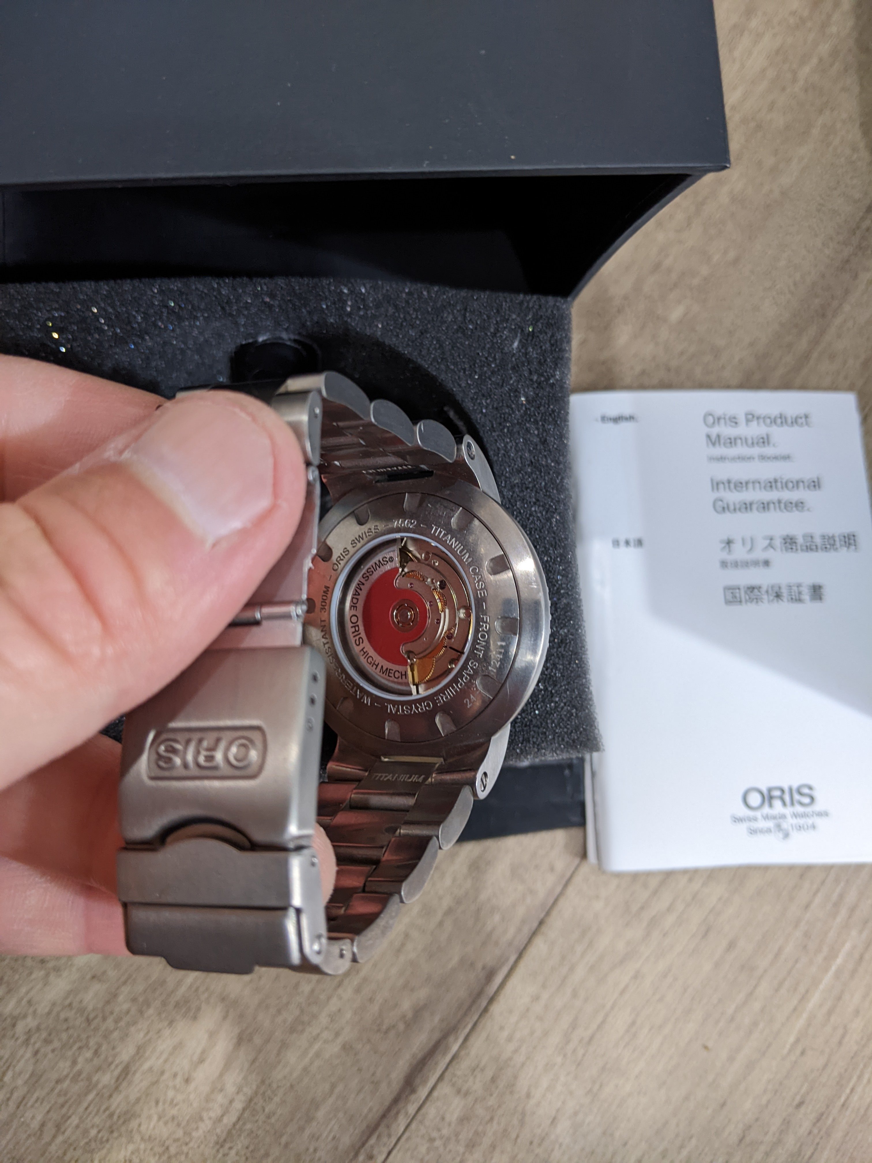 650 USD Oris TT1 lume dial fresh Oris service and refurb