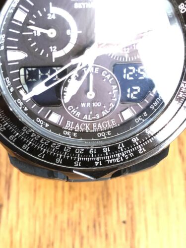 Citizen black eagle watch hot sale