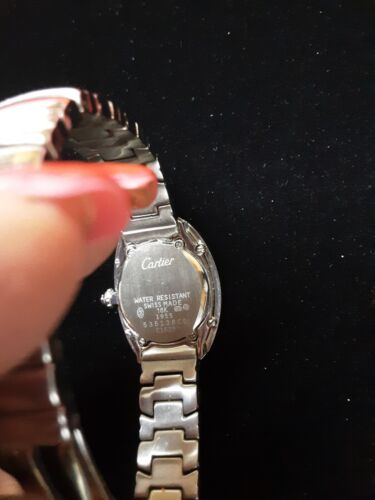 CARTIER BAIGNOIRE 1955 535138CD ROMAN LADIES #C1628 Bracelet Watch