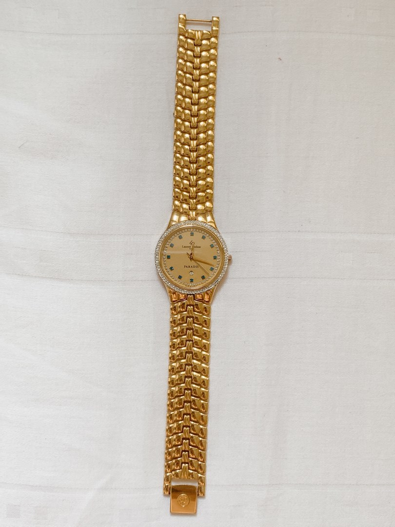 18K GOLD PLATED DIAMOND LAURENT DODANE WATCH | WatchCharts Marketplace